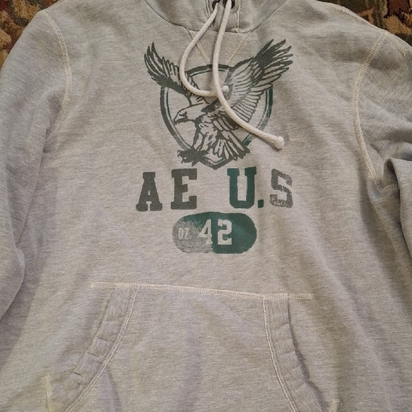 American Eagle Outfitters Light Gray Hoodie - Picture 3 of 3